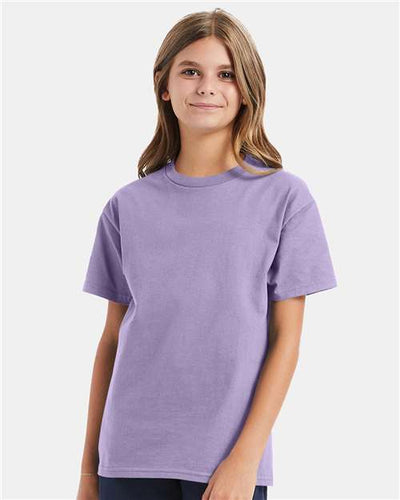 Hanes 5450 Lavender — on model front