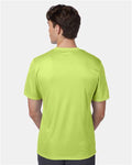 Hanes 4820 Safety Green — on model back