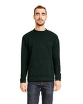 Unisex Long-Sleeve Crew with Pocket - Forest Green