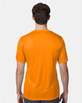 Hanes 4820 Safety Orange — on model back