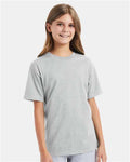 Hanes 498Y Ash — on model front