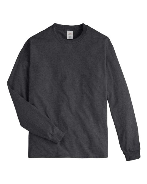 Hanes 5586 Charcoal Heather — front