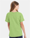 Hanes 5480 Lime — on model back