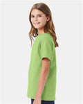Hanes 5480 Lime — on model side