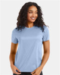 Hanes 4830 Light Blue — on model front