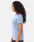 Hanes 4830 Light Blue — on model side