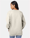 Hanes F260 Natural — on model back