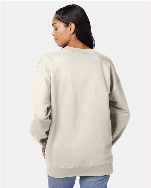 Hanes F260 Natural — on model back