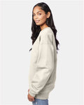 Hanes F260 Natural — on model side