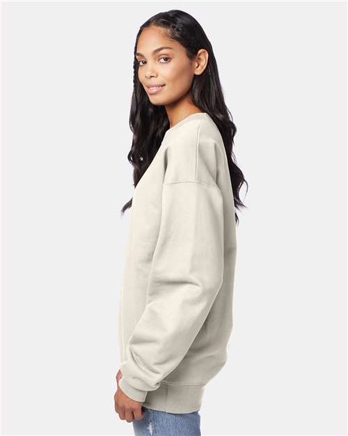 Hanes F260 Natural — on model side