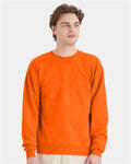 Hanes P160 Safety Orange — on model front