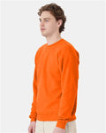 Hanes P160 Safety Orange — on model side