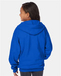 Hanes P480 Deep Royal — on model back