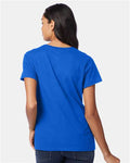 Hanes S04V Deep Royal — on model back