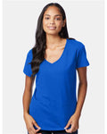 Hanes S04V Deep Royal — on model front