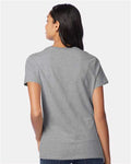 Hanes S04V Light Steel — on model back