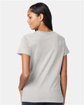 Hanes S04V Ash — on model back