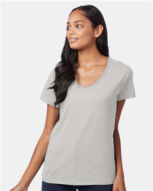 Hanes S04V Ash — on model front