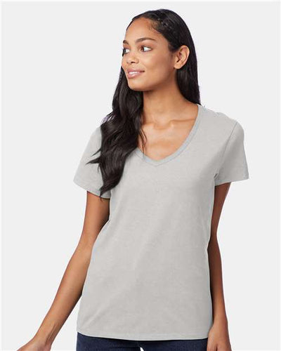 Hanes S04V Ash — on model front
