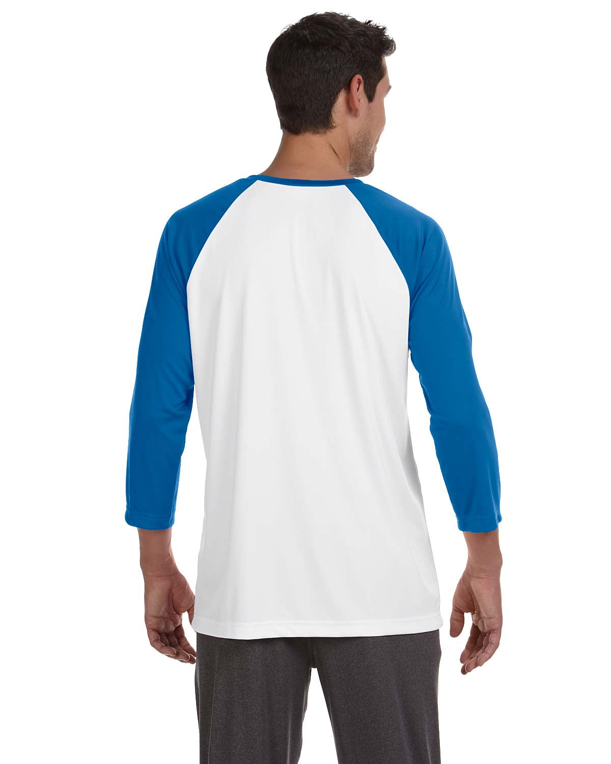 Unisex Baseball T-Shirt - White / Sport Royal