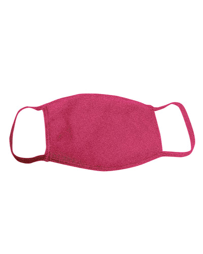 25 Pack - USA-Made 100% Cotton Face Cover - Heather Red
