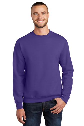Unisex Essential Fleece Crewneck Sweatshirt - Purple