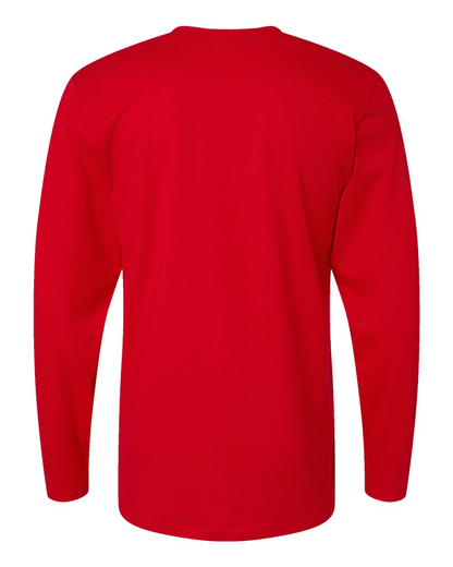 Forward Shoulder Long Sleeve Fine Jersey Tee - Red / Titanium
