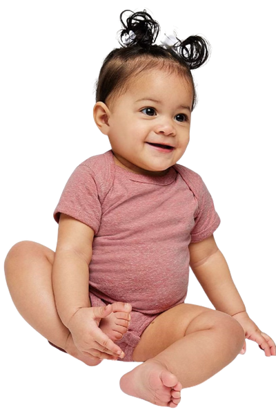 Infant Harborside Melange Bodysuit - Mauvelous Melange