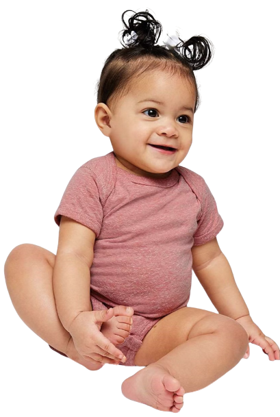 Infant Harborside Melange Bodysuit - Mauvelous Melange