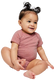 Rabbit Skins 4491RA - Infant Harborside Melange Bodysuit - Mauvelous Melange