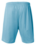 Unisex Nine Inch Inseam Mesh Short - Light Blue