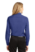 Women's Long Sleeve Easy Care Shirt - Medit Blue