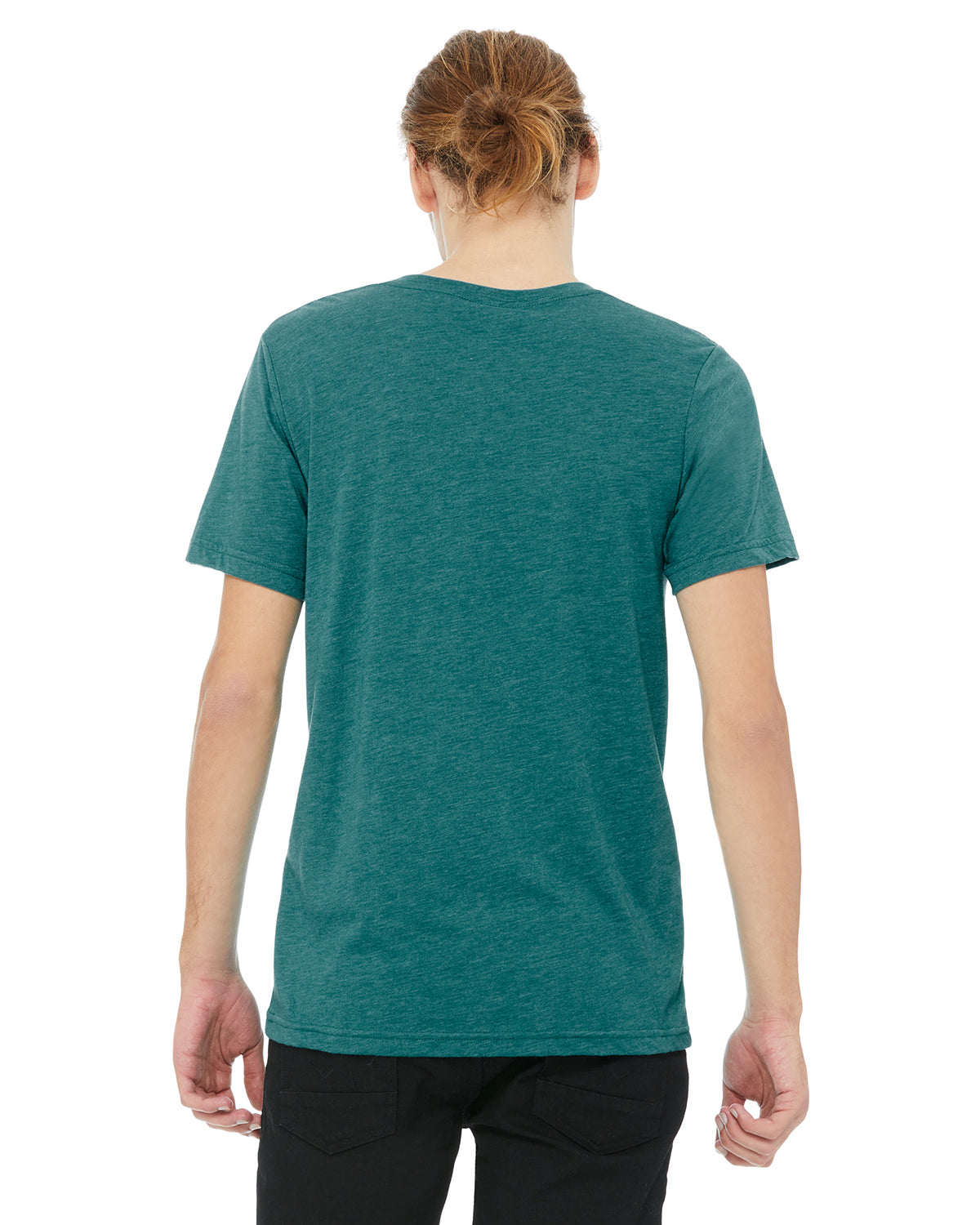 Unisex Triblend V-Neck T-Shirt - Teal Triblend