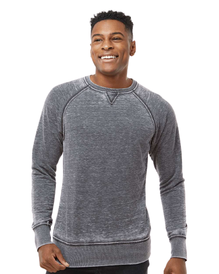 Unisex Vintage Zen Crewneck Sweatshirt - Dark Smoke