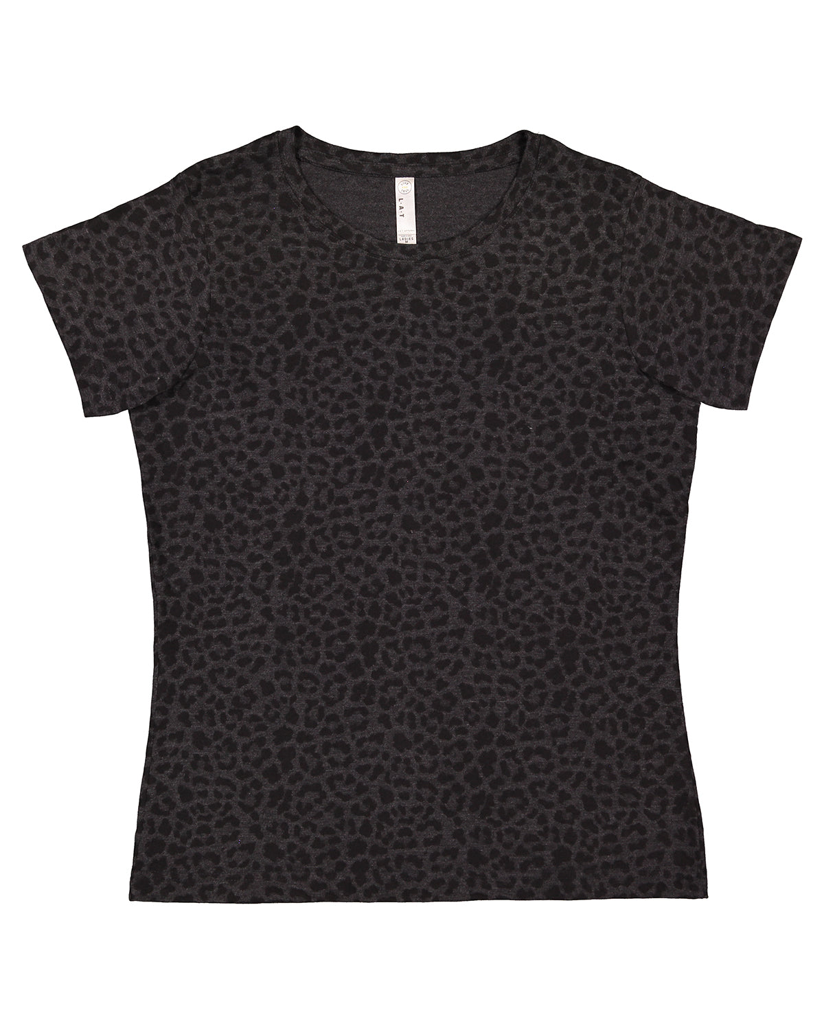 Women's Fine Jersey T-Shirt - Black Leopard