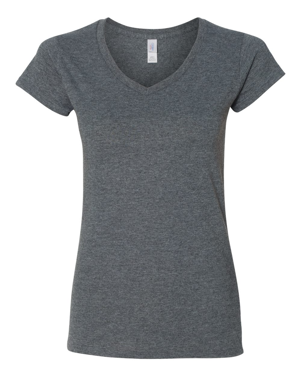 Women's SoftStyle® Fitted V-Neck T-Shirt - Dark Heather