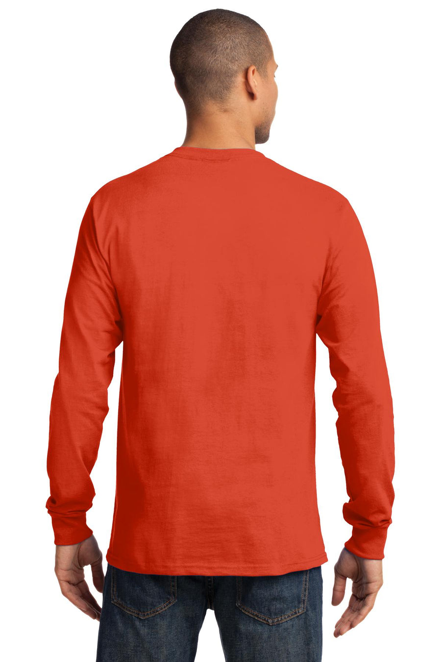 Unisex Long Sleeve Essential Tee - Orange