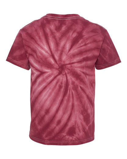 Youth Cyclone Vat-Dyed Pinwheel Short Sleeve T-Shirt - Maroon
