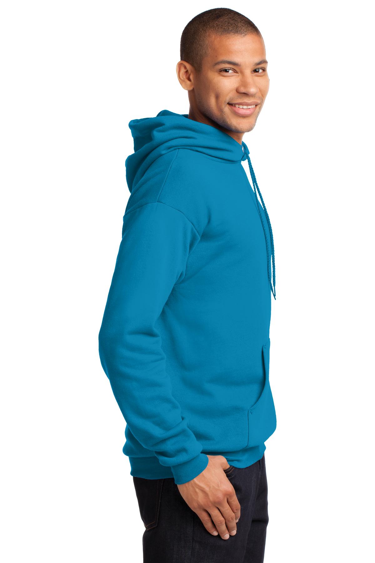Unisex Core Fleece Pullover Hoodie - Neon Blue