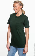 Unisex Midweight Pocket T-Shirt - Forest Green