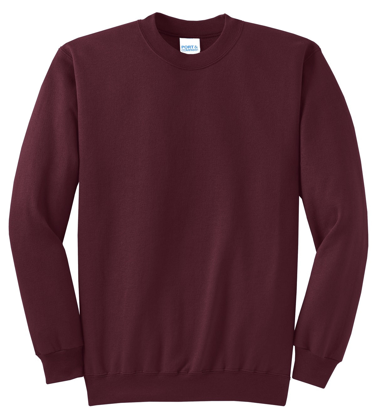 Unisex Core Fleece Crewneck Sweatshirt - Maroon
