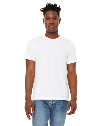 Unisex Sueded T-Shirt - Solid White Blend