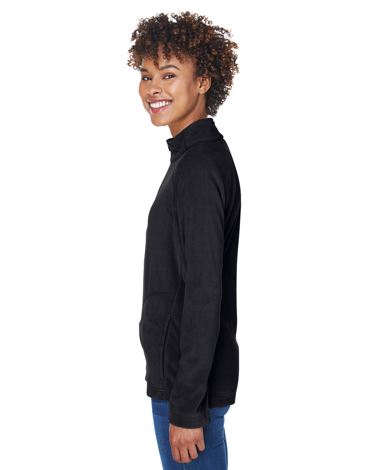 Women's Campus Microfleece Jacket - Black