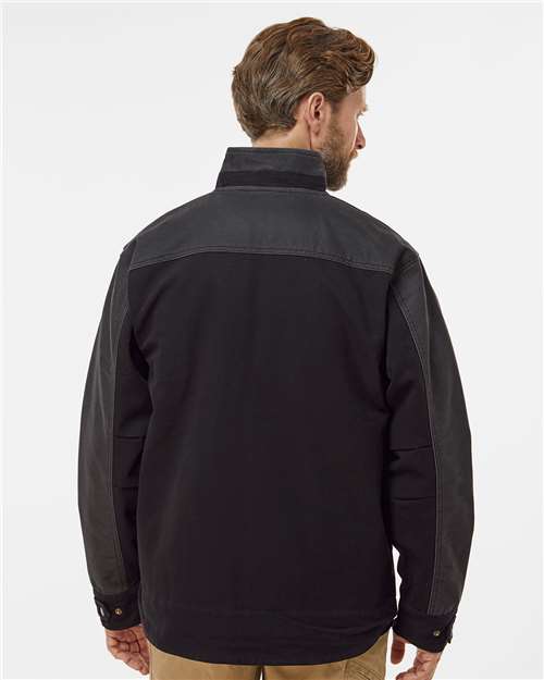 DRI DUCK 5089T Black/ Charcoal — on model back