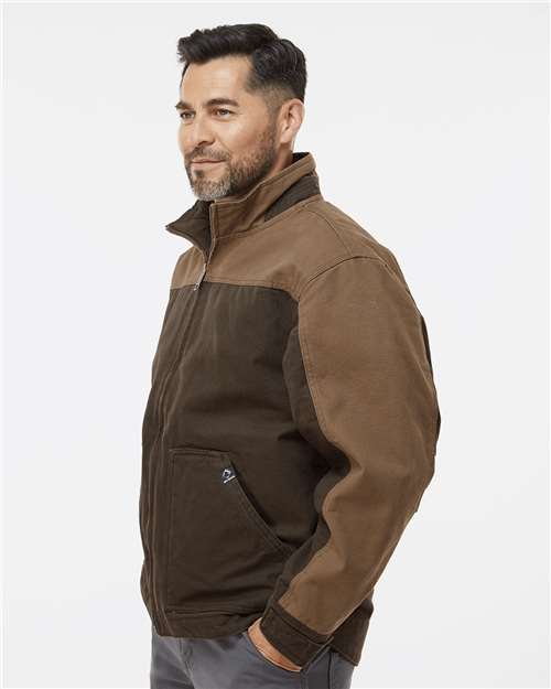 DRI DUCK 5089T Tobacco/ Field Khaki — on model side