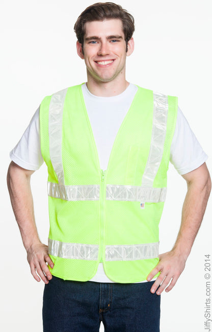 Mesh Safety Vest - Lime - Lime Green