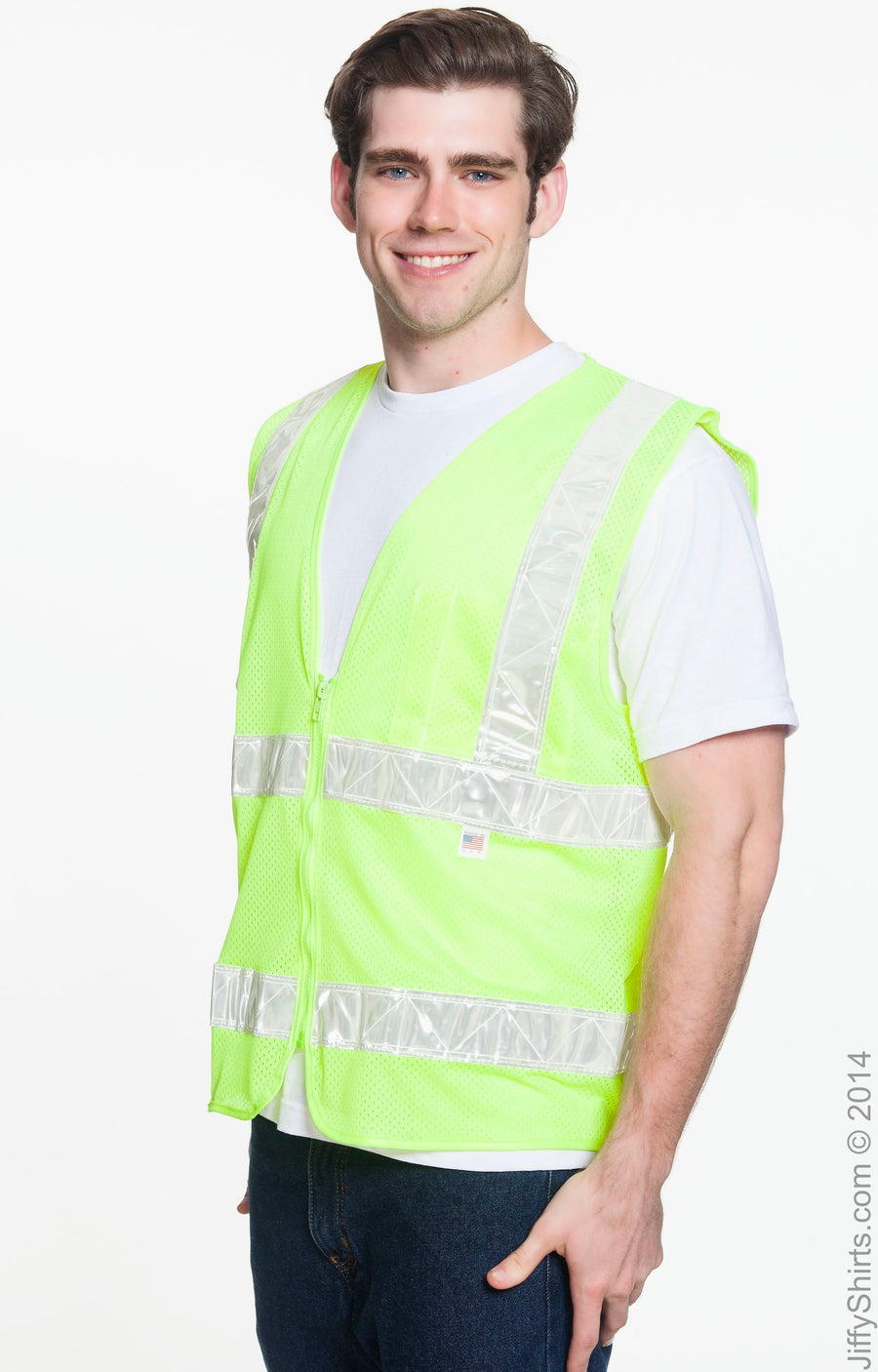 Mesh Safety Vest - Lime - Lime Green
