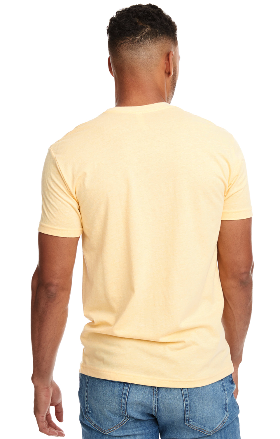 Unisex CVC Crewneck T-Shirt - Banana Cream