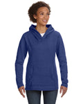 Women's Hooded French Terry - Heather Blue
