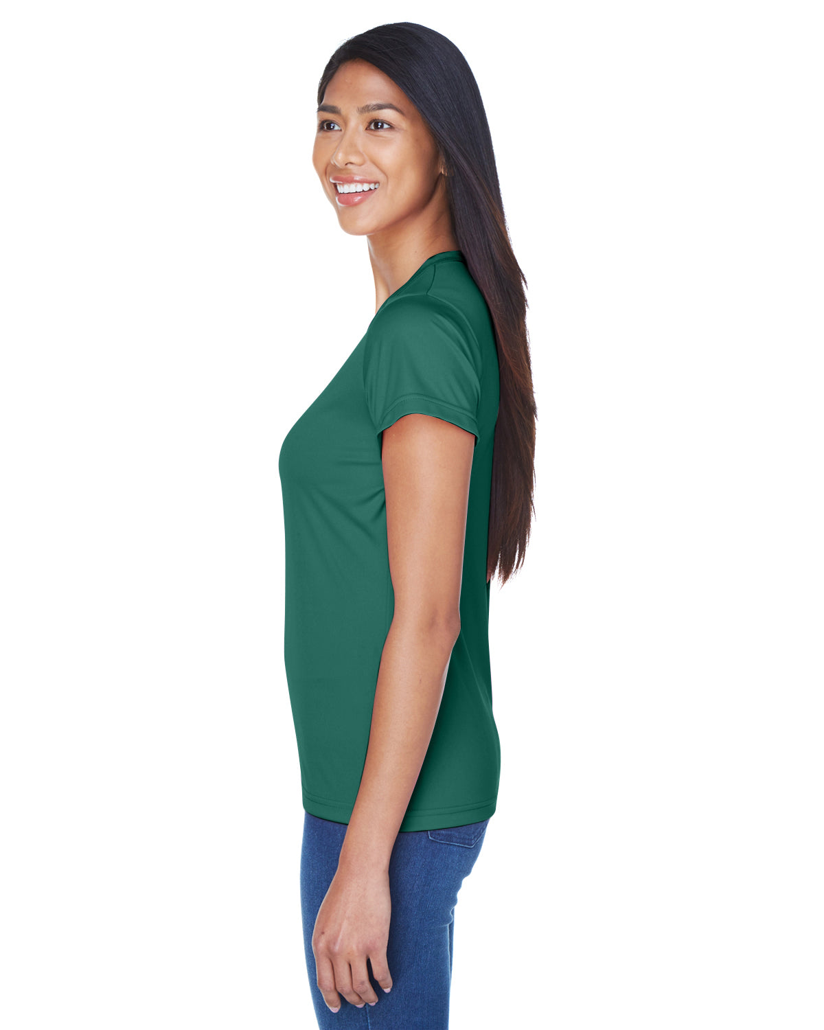 Women's Cool & Dry Sport Performance Interlock T-Shirt - Forest Green